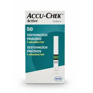 ACCU-CHEK Active Glucose testovacie prúžky do glukometra 50ks
