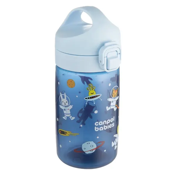 Canpol babies Fľaša pre deti Junior 400ml modrá