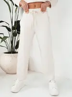 Dámské kalhoty casual LURION Barva Ecru DSTREET