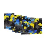 DIA-WAY Elastický návlek na ruku modro-žlutý maskáč, Obvod paže: 14 - 17 cm