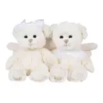 BK DILLON OFF/WHITE medvěd s mašlí na krku (18 cm) Bukowski Design