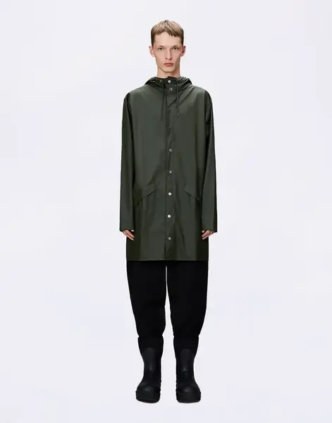 Rains Long Jacket 03 Green L