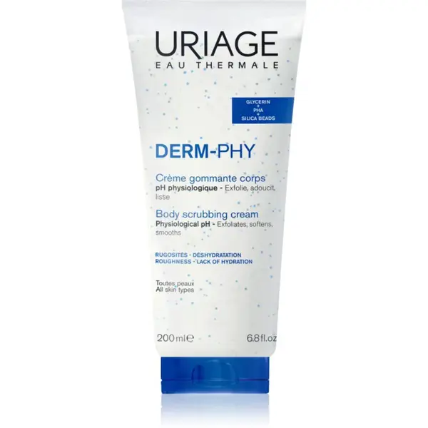 Uriage DERM-PHY Body Scrubbing Cream pečující tělový peeling 200 ml