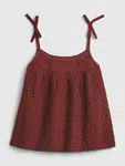 GAP Dětský top strappy eyelet - Holky