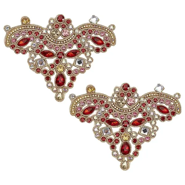 2Pcs Glass Rinestone Clothing Accessories