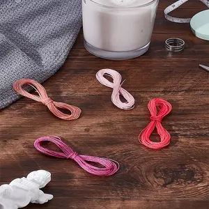 20M 4 Colors 2-Ply Round Waxed Cotton Thread Cords