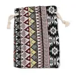 Ethnic Printed Polycotton Drawstring Storage Bags