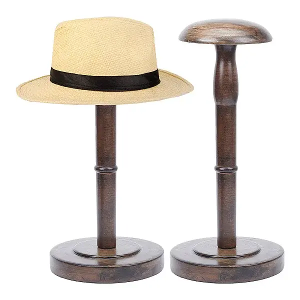 Wood Dome Shaped Stem Hat Rack