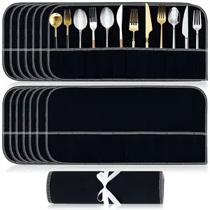 15Pcs Felt Tableware Storage Bag