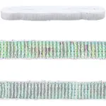 Polyester with PVC Paillette Lace Trim Ribbon