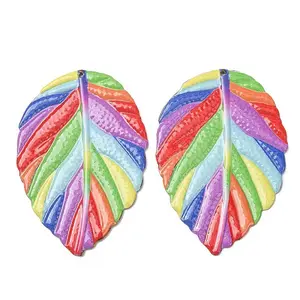 Rainbow Color Printed Iron Pendants