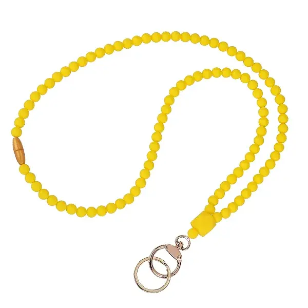 Silicone Beaded ID Card Neck Straps