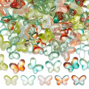 110Pcs 5 Colors Transparent Glass Beads