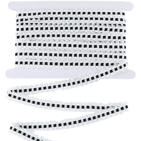 10M 10% Spandex & 90% Nylon Lace Elastic Ribbon