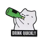Drunk Cat Enamel Pins