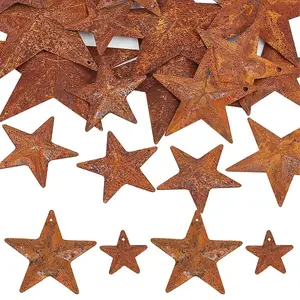 50Pcs 2 Styles Iron Pendants