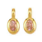 Brass Micro Pave Cubic Zirconia Pendants