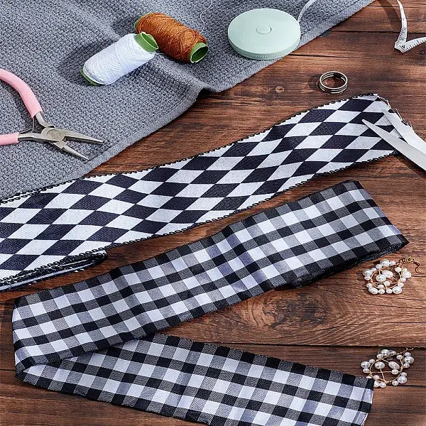 6Yards 2 Styles Polyester Ribbon