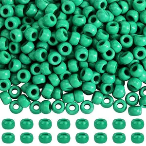 500Pcs Opaque Plastic Beads