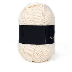 4-Ply Milk Acrylic Fiber Yarn