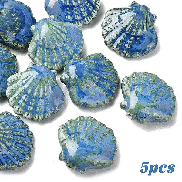 5Pcs Handmade Porcelain Beads
