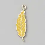 Light Gold Tone Alloy Enamel Pendants