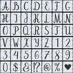 PET Plastic Hollow Out Drawing Painting Stencils Templates Sets