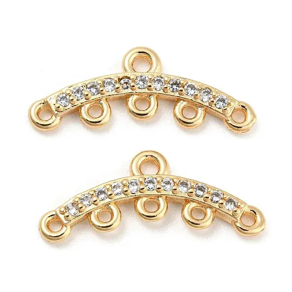 Brass Micro Cubic Zirconia Chandelier Components Links