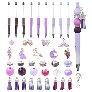 Purple Theme DIY Beaded Pen Kit