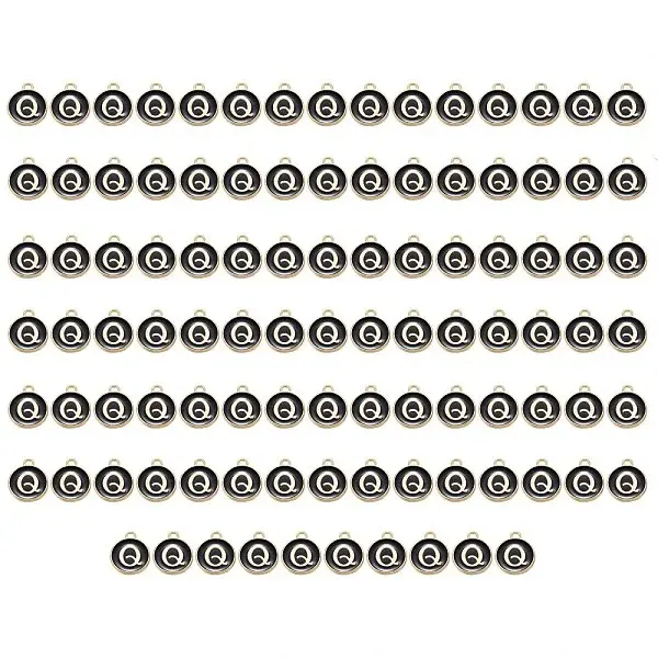 Golden Plated Enamel Alloy Charms