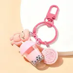 Milk Tea Cup Resin Pendant Decoration