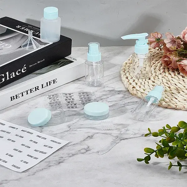 Plastic Empty Refillable Spray Bottle Set