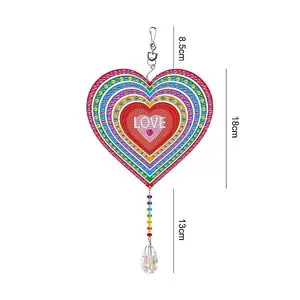 DIY Plastic Sun Catcher Hanging Sign Diamond Painting Kit