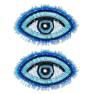 Glass Beaded Sew on Tassel Patches
