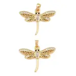 Brass Micro Pave Cubic Zirconia Pendants