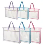 6Pcs 6 Styles Rectangle PVC File Pockets