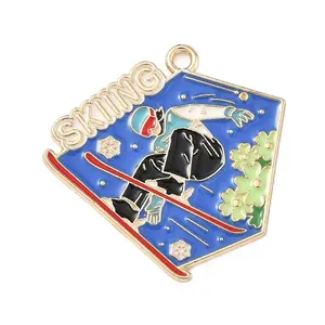 Sports Alloy Enamel Pendants