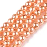 Baking Paint Glass Pearl Bead Strands