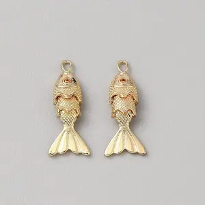 Brass Micro Pave Cubic Zirconia Pendants