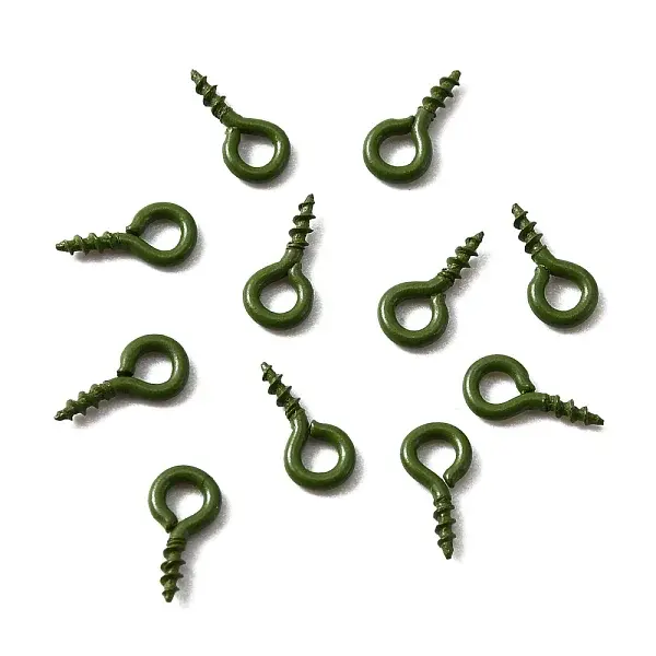 Stoving Varnish 100Pcs Iron Screw Eye Pin Peg Bails