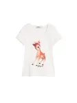 Desigual Tričko 'Disney™'  ohnivo červená / biela