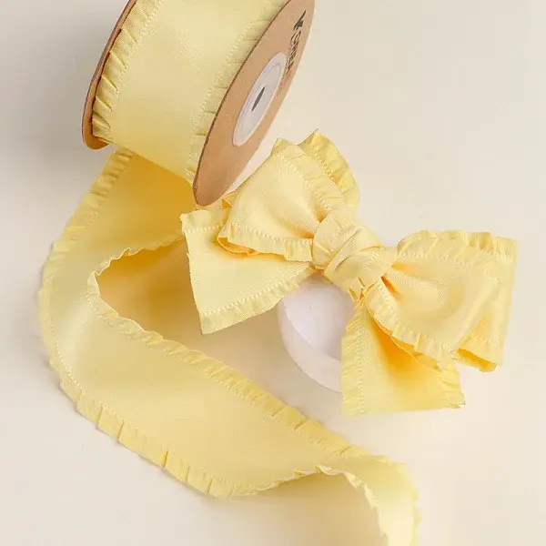 10 Yards Polyester Ruffled Ribbons