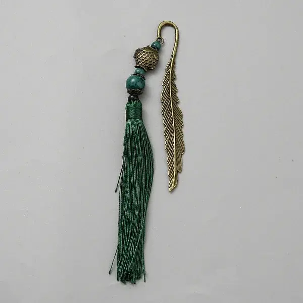 Chinese Style Alloy Feather Bookmarks