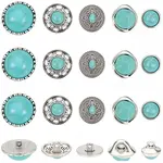 20Pcs 5 Styles 1-Hole Alloy Shank Buttons