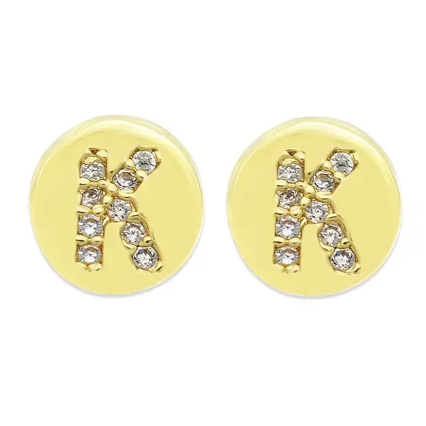 Brass Micro Pave Clear Cubic Zirconia Beads