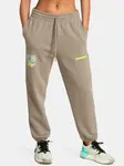 Světle hnědé tepláky Under Armour Pjt Rck Q1 HW Terry Pant