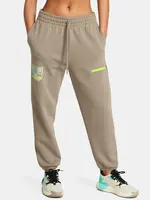Světle hnědé tepláky Under Armour Pjt Rck Q1 HW Terry Pant