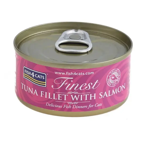 FISH4CATS Finest tuňák s lososem konzerva pro kočky 70 g