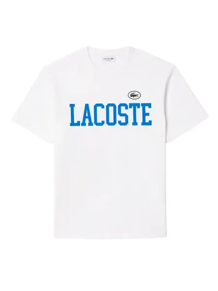 LACOSTE Tričko  tyrkysová / čierna / biela