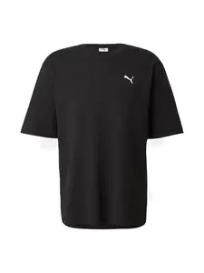 PUMA Funkčné tričko 'ESS'  čierna / biela